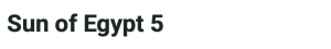 Игровой автомат Sun of Egypt 5